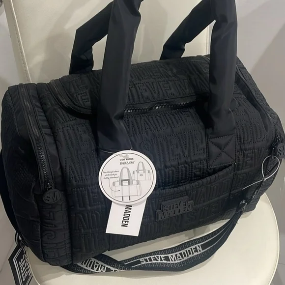 NEW Steve Madden Logo Duffel Bag